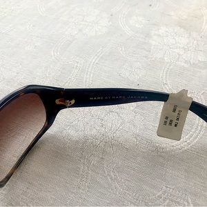 Stylish rectangular curved ladies dark brown sunglasses